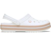 Crocs Crocband™ Sabots Unisex White / Pink Caramel 39