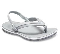Crocs Crocband Strap Flip, Tongs mixte enfant, Gris (Light Grey 007), 24/25 EU