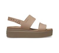 Crocs - Crocs Brooklyn Low Wedge - Sandales femme Latte / Mushroom - 37 - 38