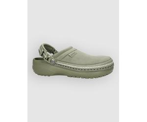 Crocs Cs Crafted Vegan Suede Stitch Sandales vert 4.0