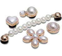 Crocs Dainty Pearl Jewelry 5 Pack, Breloques de Chaussure Unisexe, Multicolor, Taille Unique