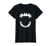 Crocs de Vampire T-Shirt Graphique avec Valeur, Femme, Noir, L