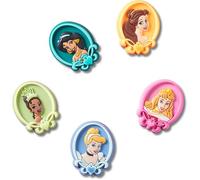 Crocs Disney Princess Lot de 5 breloques chaussures unisexe, multicolore, taille unique, multicolore, Taille unique