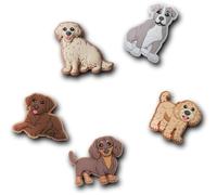 Crocs Doggie Doodle 5 Pack, Breloques pour Chaussures Mixte Adulte, Multicolore, Taille Unique