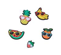 Crocs, Femme, Accessoires, Multicolore, Taille: ONE Size Jibbitz Cute Fruit With Sunnies 5-Pack
