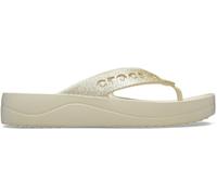 Crocs Femme Baya Platform Flip Tongs, Bone, 34/35 EU