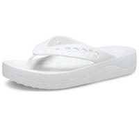 Crocs Femme Baya Platform Flip Tongs, White, 39/40 EU