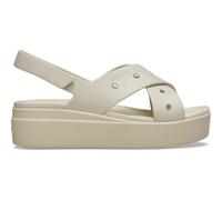 Crocs Femme Brooklyn 4u Cross Strap Sandal, Frappé, 37 EU