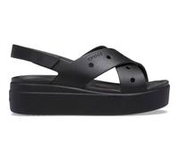 Crocs Sandales compensées Brooklyn 4U à lanières croisées Femme Noir 39/40 EU