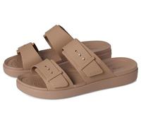 Crocs Femme Brooklyn Buckle Low Sandale cale, Latte, 36 EU
