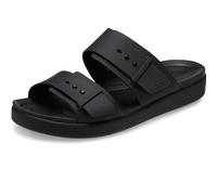 Crocs Femme Brooklyn Buckle Low Sandales, Black, 39/40 EU