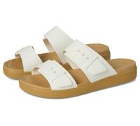 Crocs Femme Brooklyn Buckle Low Sandales, Chalk/Tan, 34/35 EU