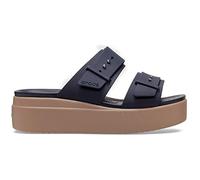 Crocs Femme Brooklyn Buckle Low Wedge Sandales, Deep Navy, 42/43 EU