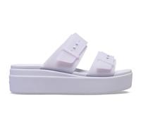 Crocs Femme Brooklyn BuckleFrostedLowWedge Sandales, Purple Moon, 33/34 EU
