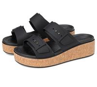 Crocs Femme Brooklyn Cork Buckle Sandales, Black, 37/38 EU