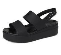 Crocs Femme Brooklyn Low Wedge Sandales, Black/Black, 39/40 EU