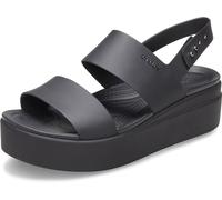 Crocs Femme Brooklyn Low Wedge Sandales, Black/Black, 39/40 EU