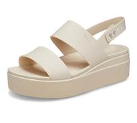 Crocs Femme Brooklyn Low Wedge Sandales, Sandstone, 42/43 EU