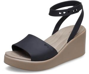 Crocs Femme Brooklyn Sangle de Cheville Compensée Sandale