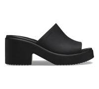 Crocs Femme Brooklyn Slide Heel Sandales, Black, 37/38 EU