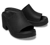 Crocs Femme Brooklyn Slide Heel Sandales, Black, 41/42 EU