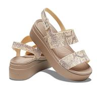 Crocs Femme Brooklyn Snake Low Wedge Sandales, Vanilla/Multi, 42/43 EU