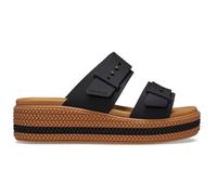 Crocs Femme Brooklyn Woven Buckle Sandales, Black, 37/38 EU