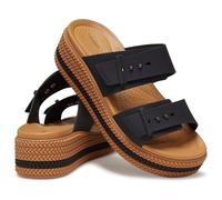 Crocs Femme Brooklyn Woven Buckle Sandales, Black, 38/39 EU