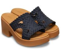 Crocs Femme Brooklyn Woven Slide Heel Sandales, Black, 39/40 EU
