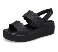 Crocs Femme Brooklyn Woven Upper LW Sandales, Black/Black, 37/38 EU