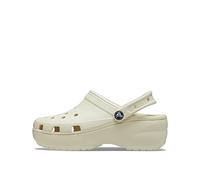 Crocs Femme Classic Platform Clog W Sabots, Bone, 36/37 EU