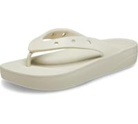 Crocs Femme Classic Platform Flip W Tongs, Bone, 39/40 EU