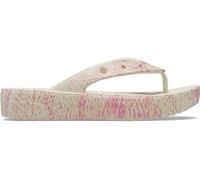 Crocs Femme Classic Platform Flip W Tongs, Bone/Multi, 39/40 EU