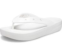 Crocs Femme Classic Platform Flip W Tongs, White, 41/42 EU