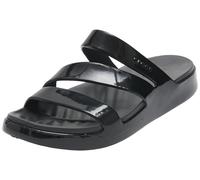 Crocs Femme Getaway Patent Strappy Sandales, Black, 42/43 EU