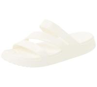 Crocs Femme Getaway Patent Strappy Sandales, Chalk, 36/37 EU