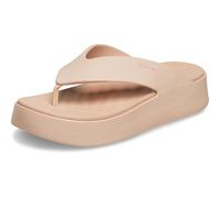 Crocs Femme Getaway Platform Patent Flip Tongs, Pink Caramel, 38/39 EU