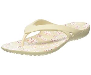 Crocs Femme Kadee II Graphic Flip W Tongs, Winter White/Multi, 36/37 EU