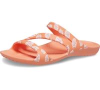 Crocs Femme Kadee II Graphic Sandal W Sandales, Papaya/Multi, 41/42 EU