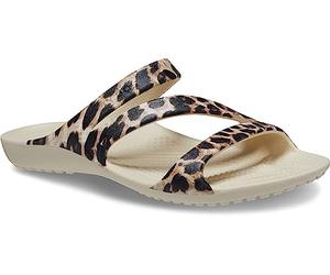 Crocs Femme Kadee II Graphic Sandal W Sandales, Winter White/Multi, 41/42 EU