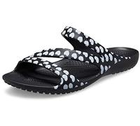 Crocs Femme Kadee II Heart Print Sandal W Sandales, Black/White, 36/37 EU