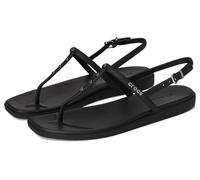 Crocs Femme Miami Studded Thong Flip Tongs, Black, 36/37 EU