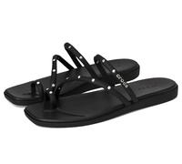 Crocs Femme Miami Studded Toe Loop Sandal Sandales, Black, 42/43 EU