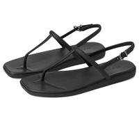 Crocs Femme Miami Thong Flip Tongs, Black, 34/35 EU