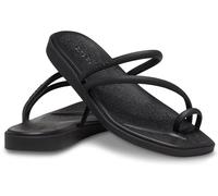 Crocs Femme Miami Toe Loop Sandal Sandales, Black, 38/39 EU