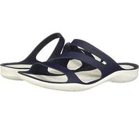 Crocs Femme Swiftwater Sandal W Sandales, Navy/White, 36/37 EU