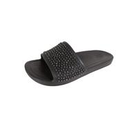 Crocs Femmes Sloane Décoré Glissière Chaussures, Noir/Noir, us 4