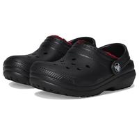 Crocs Garçon Unisex Kinder Classic Holiday Lined Clogs (Toddler) Sabot, Buffalo Plaid Black Varsity Red 1, 22 EU