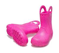 Crocs Garçon Unisex Kinder Handle It Rain Boots Botte de Pluie, Paillettes Roses écrasées, 22 EU