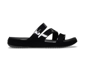 Crocs Getaway Patent Strappy Sandale glissante Femme